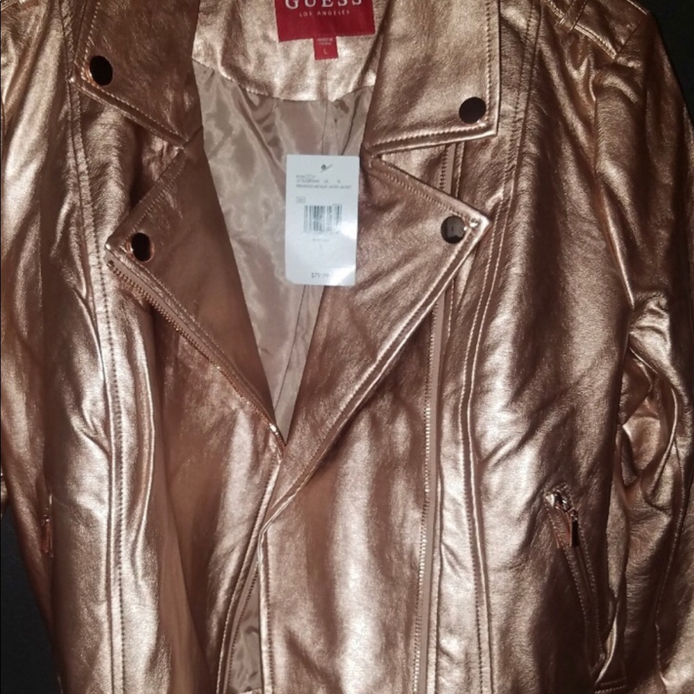 Leather jacket sz L